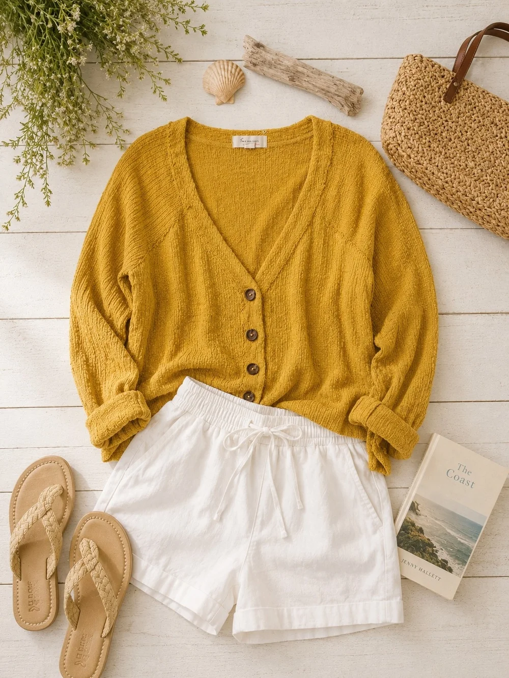 Vince Camuto Mustard Yellow Textured Cardigan Sweater Women's Plus Size XXL